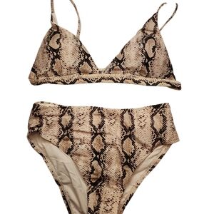 Chic Snakeskin Bikini Set